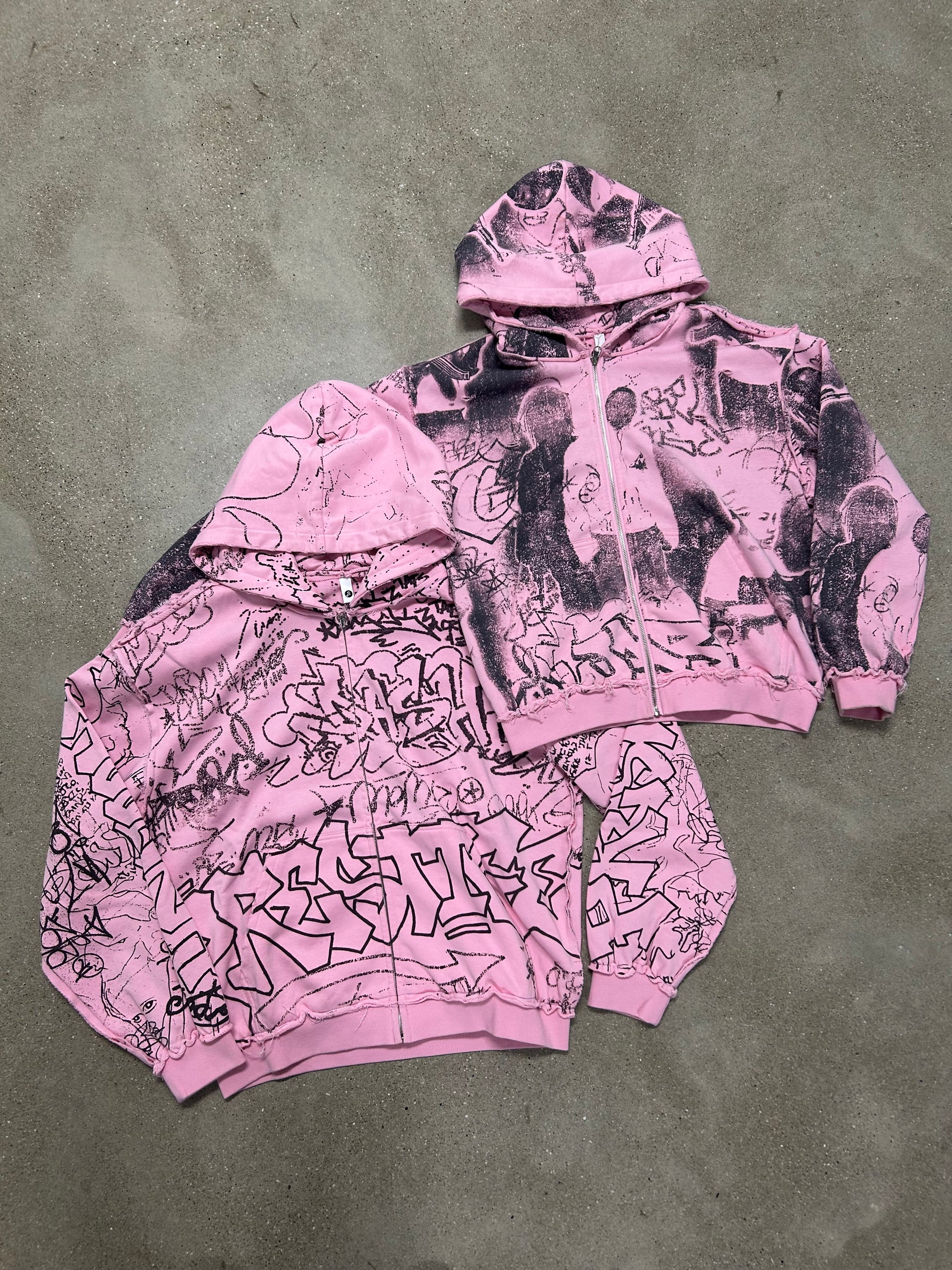 Pink “Prestige War” Reversible Zip Up